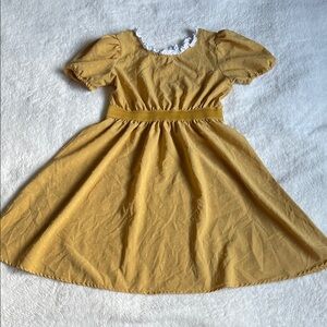 Charming Yellow Kids Dress